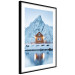 Poster Cottage in Norway - majestic winter landscape of a cottage against mountains 138727 additionalThumb 6