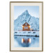 Poster Cottage in Norway - majestic winter landscape of a cottage against mountains 138727 additionalThumb 20