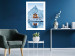 Poster Cottage in Norway - majestic winter landscape of a cottage against mountains 138727 additionalThumb 7