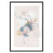 Wall Poster Linear Woman - Drawing of a Dancing Ballerina and Delicate Watercolor Stains 145127 additionalThumb 21