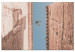 Canvas Urban Bird (1-piece) - pigeon against the sky and city architecture 145227