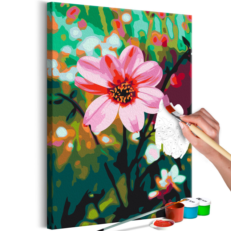 Paint by Number Kit Pinnate Cosmos - Pink Field Flower in the Midst of Colorful Nature 146727 additionalImage 6