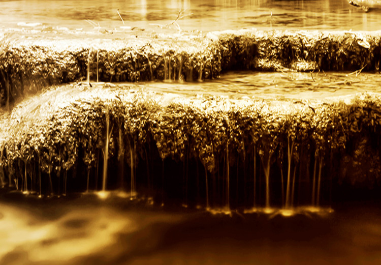 Large canvas print Waterfall in Sepia [Large Format] 149027 additionalImage 4