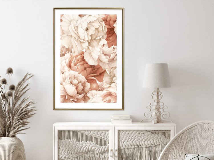 Poster Peonies - Decorative Flowers Painted With Watercolor in Bright Colors 149727 additionalImage 13