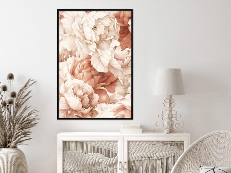 Poster Peonies - Decorative Flowers Painted With Watercolor in Bright Colors 149727 additionalImage 12
