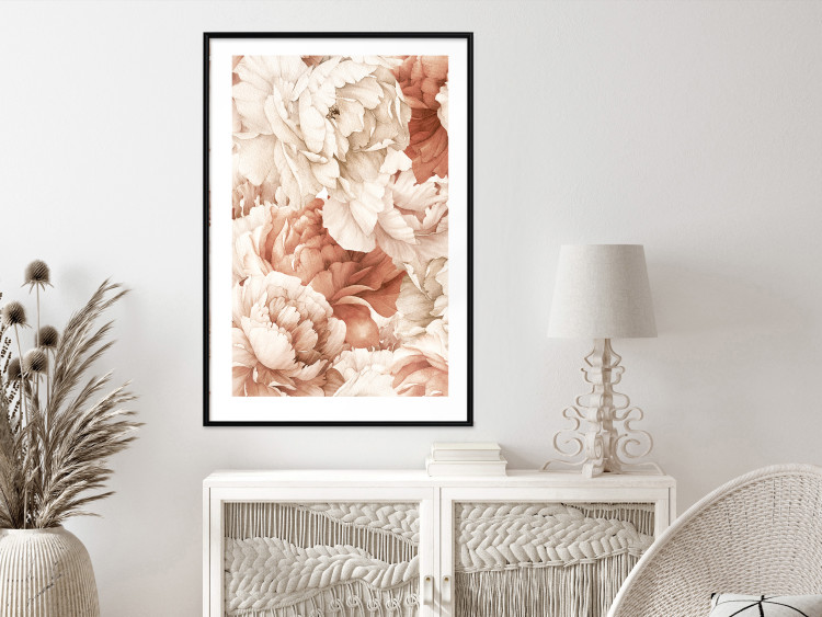 Poster Peonies - Decorative Flowers Painted With Watercolor in Bright Colors 149727 additionalImage 14