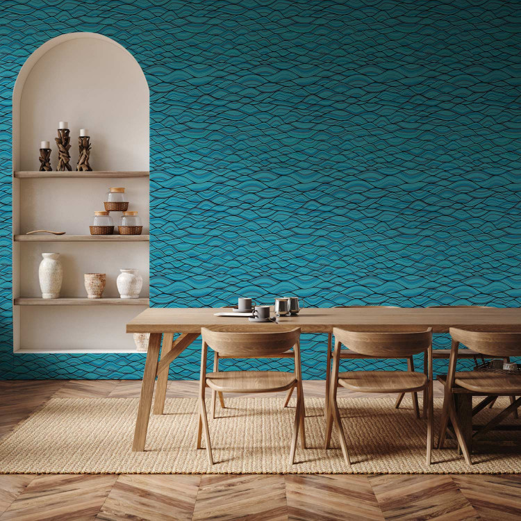 Modern Wallpaper The Blue of the Sea - Endless Waves in Numerous Shades of Blue 149927 additionalImage 8
