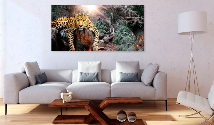 Large canvas print Wild Cat's Rest II [Large Format] 150727 additionalImage 5