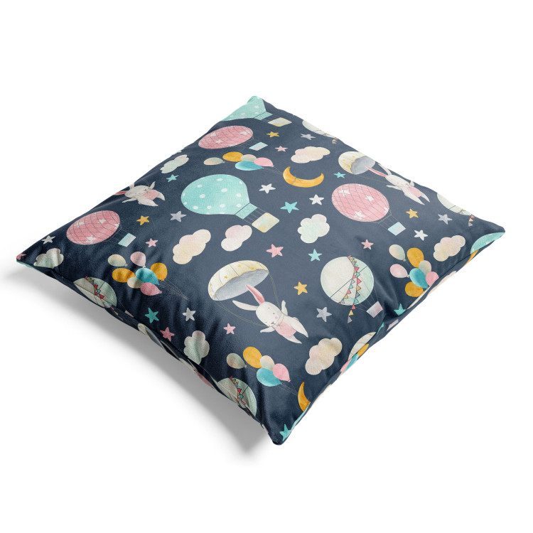 Decorative Velor Pillow Bunnies in the Clouds - Animals in the Night Sky Among the Stars 151327 additionalImage 4