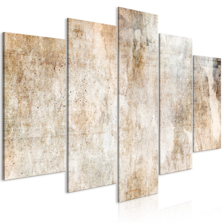 Canvas Rust Texture - An Abstract Composition in Shades of Pastel Brown 151427 additionalImage 2