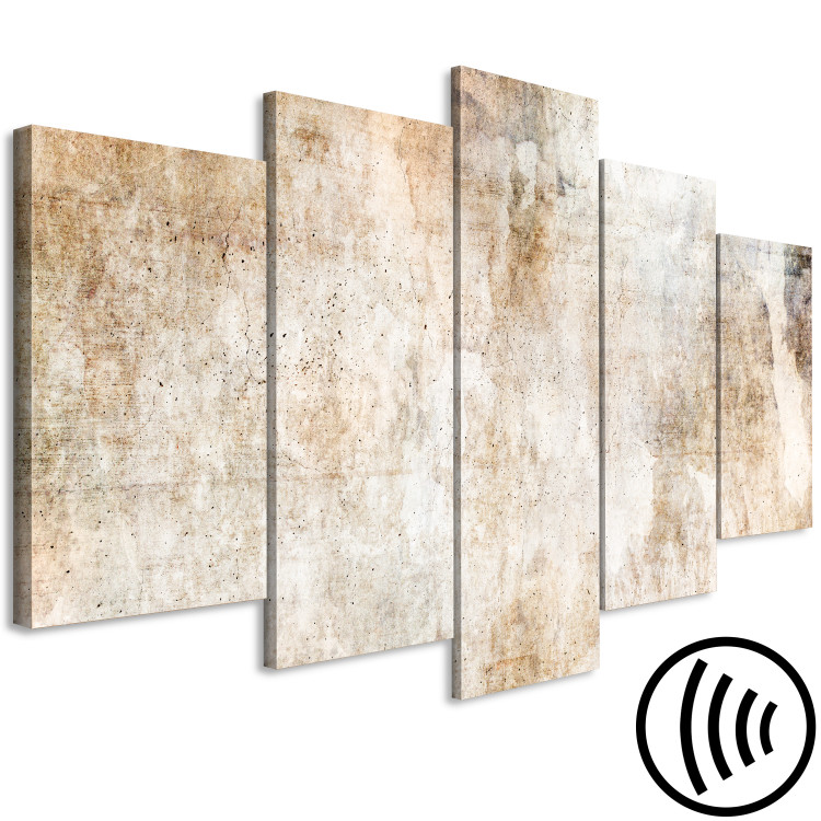 Canvas Rust Texture - An Abstract Composition in Shades of Pastel Brown 151427 additionalImage 6