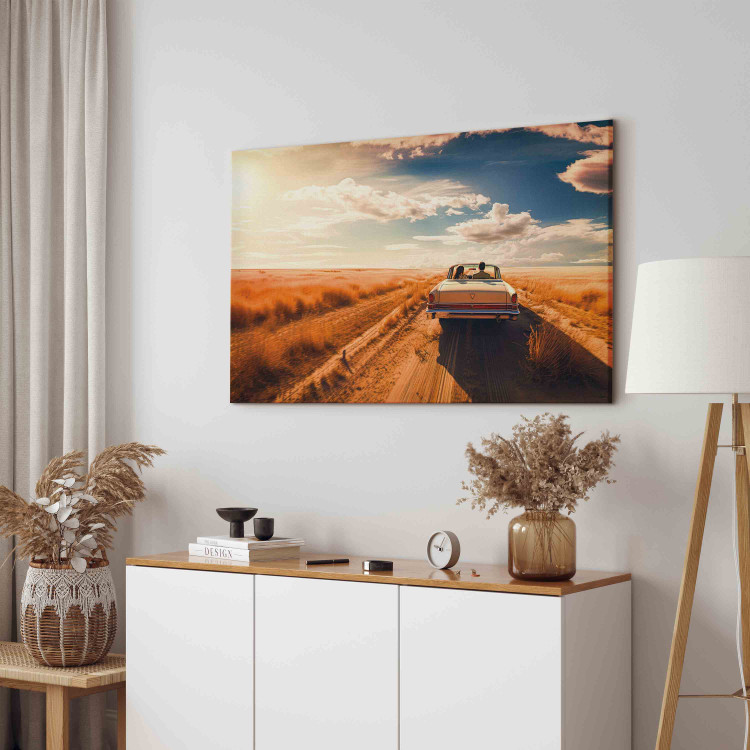 Large canvas print A Couple on a Journey - An American Expedition on Endless Roads [Large Format] 151527 additionalImage 4