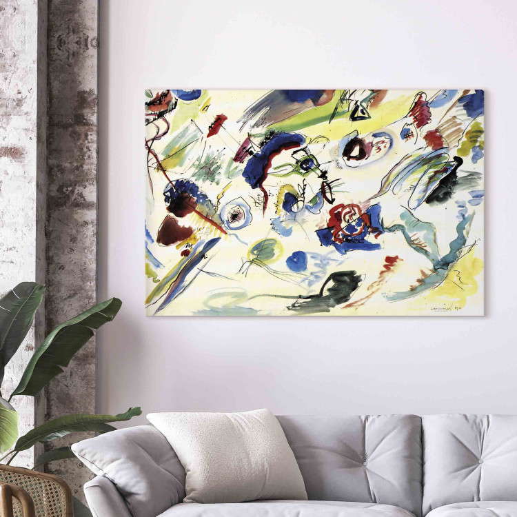 Art Reproduction Watercolor Drawings - Subtle Spots on a White Background According to Kandinsky 151627 additionalImage 5