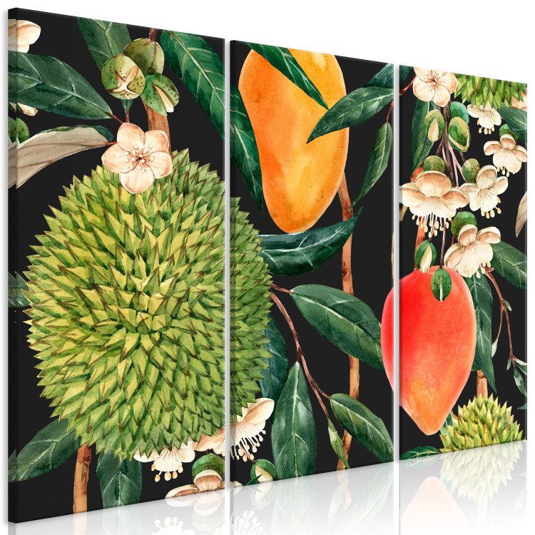 Canvas Print Exotic Fruits - A Colorful Composition of Tropical Vegetation 151827 additionalImage 2