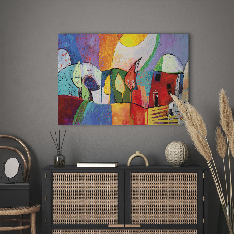 Canvas Art Print Spring town 49727 additionalImage 9