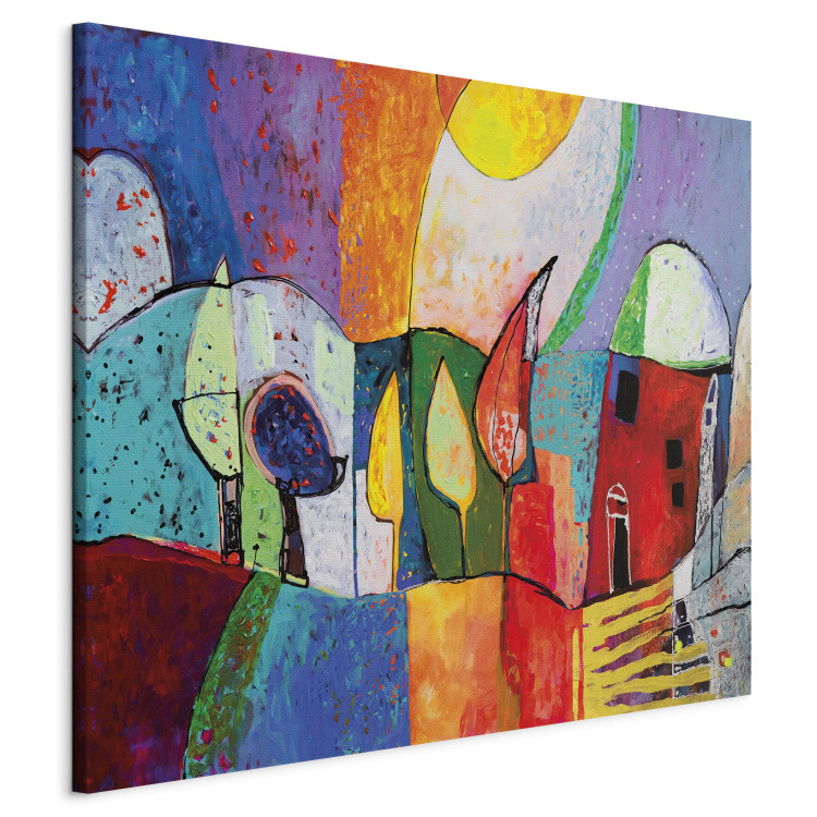 Canvas Art Print Spring town 49727 additionalImage 2