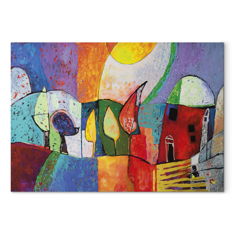 Canvas Art Print Spring town 49727 additionalImage 7