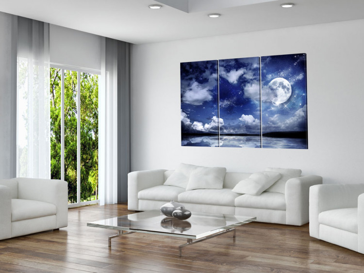 Canvas Print The sea at night 50027 additionalImage 3