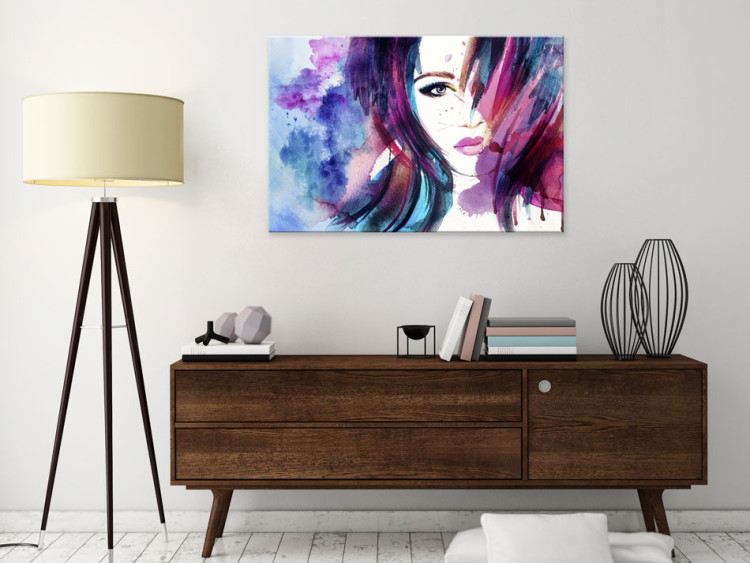 Canvas Art Print Watercolor Girl 64427 additionalImage 3