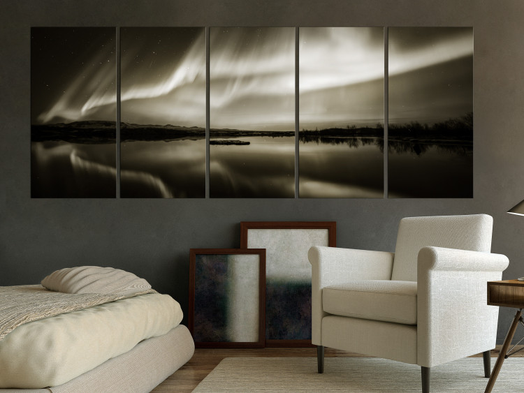 Canvas Art Print Lake in Sepia I 105037 additionalImage 3