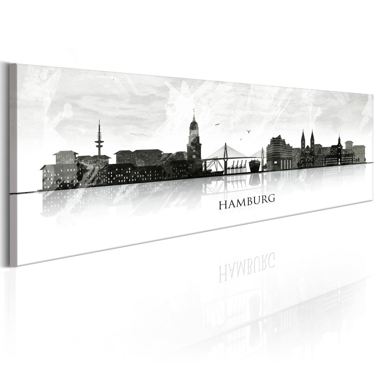 Canvas Art Print Hamburg: City of Bridges 106237 additionalImage 2