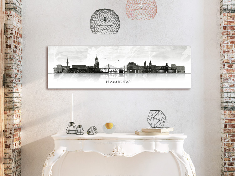 Canvas Art Print Hamburg: City of Bridges 106237 additionalImage 3