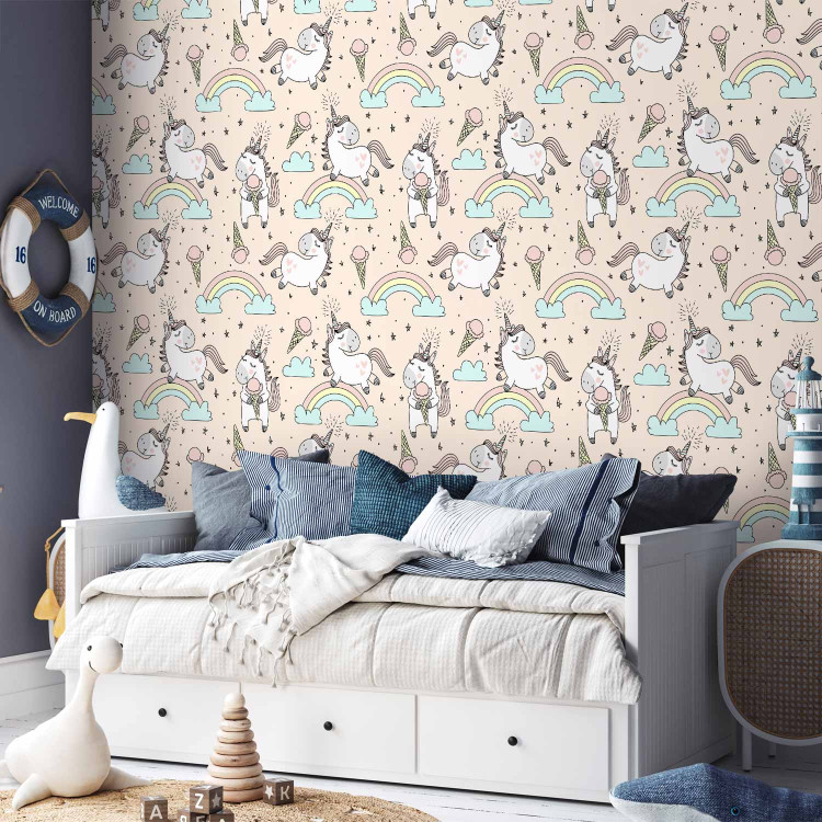 Modern Wallpaper Unicorns with Ice Cream 108337 additionalImage 5