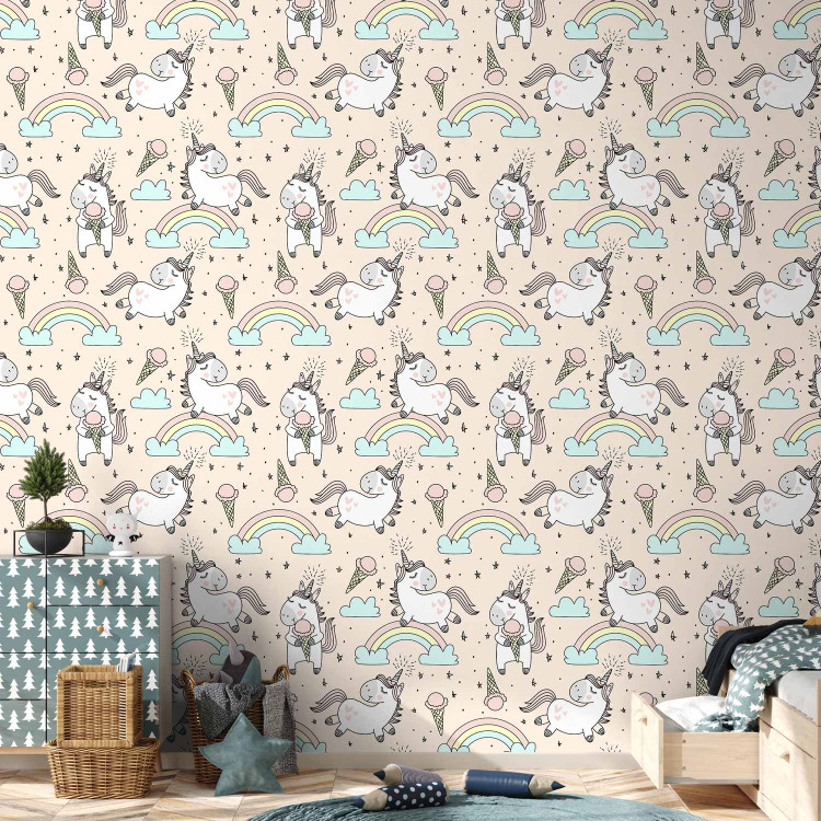 Modern Wallpaper Unicorns with Ice Cream 108337 additionalImage 8