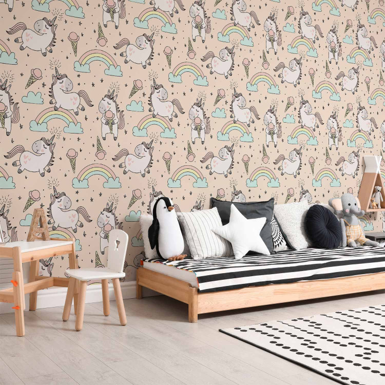 Modern Wallpaper Unicorns with Ice Cream 108337 additionalImage 9