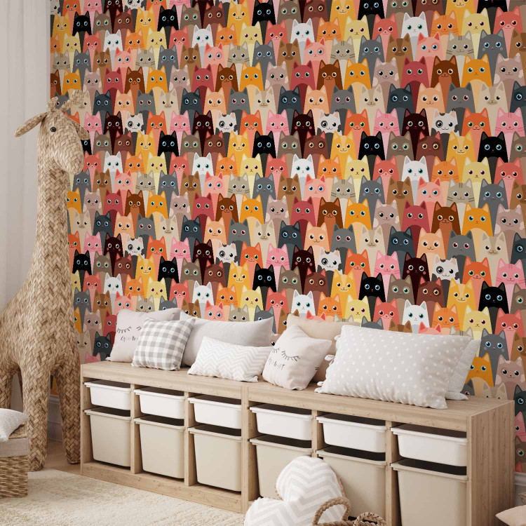 Modern Wallpaper Bunch of Cats 108437 additionalImage 9