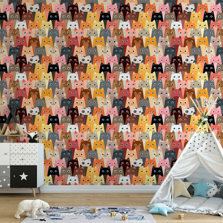 Modern Wallpaper Bunch of Cats 108437 additionalImage 8