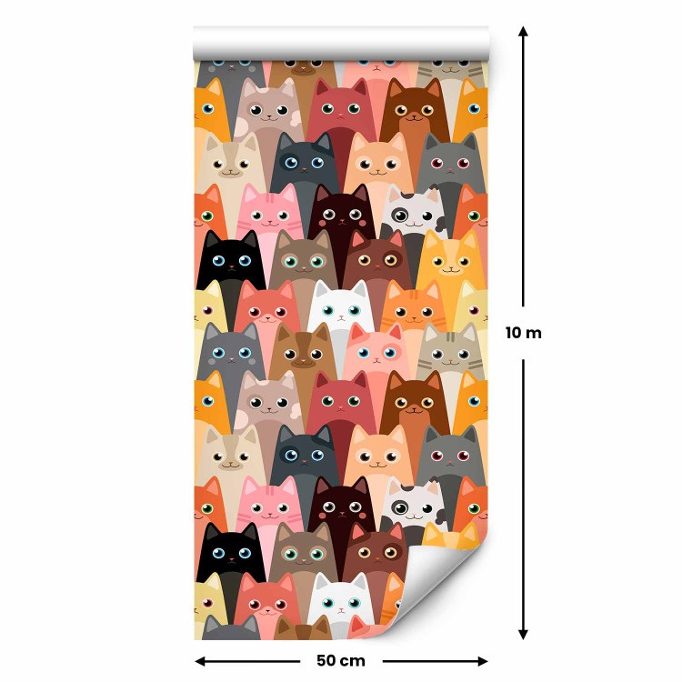 Modern Wallpaper Bunch of Cats 108437 additionalImage 2