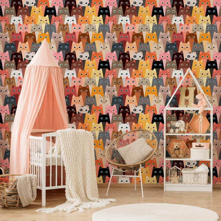Modern Wallpaper Bunch of Cats 108437 additionalImage 10