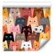 Modern Wallpaper Bunch of Cats 108437 additionalThumb 6