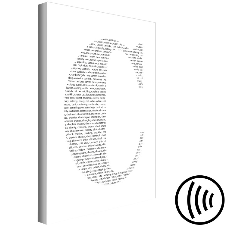 Canvas Print C for ... - the letter C composed of words starting with this letter 114837 additionalImage 6