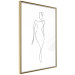 Wall Poster Waspy Waist - black and white simple line art with a delicate woman's figure 115237 additionalThumb 8