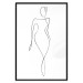 Wall Poster Waspy Waist - black and white simple line art with a delicate woman's figure 115237 additionalThumb 24