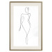 Wall Poster Waspy Waist - black and white simple line art with a delicate woman's figure 115237 additionalThumb 19