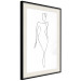 Wall Poster Waspy Waist - black and white simple line art with a delicate woman's figure 115237 additionalThumb 3