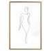 Wall Poster Waspy Waist - black and white simple line art with a delicate woman's figure 115237 additionalThumb 16