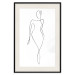 Wall Poster Waspy Waist - black and white simple line art with a delicate woman's figure 115237 additionalThumb 18