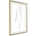 Wall Poster Waspy Waist - black and white simple line art with a delicate woman's figure 115237 additionalThumb 2