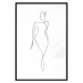 Wall Poster Waspy Waist - black and white simple line art with a delicate woman's figure 115237 additionalThumb 17