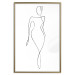 Wall Poster Waspy Waist - black and white simple line art with a delicate woman's figure 115237 additionalThumb 20