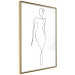 Wall Poster Waspy Waist - black and white simple line art with a delicate woman's figure 115237 additionalThumb 14