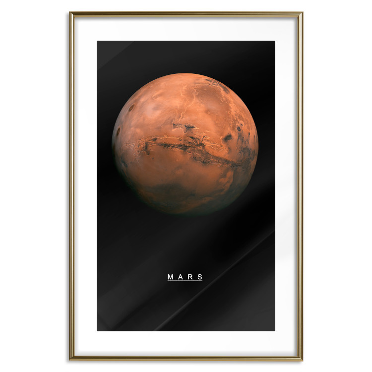 Wall Poster Mars - English text and red planet against a black space backdrop 116737 additionalImage 14