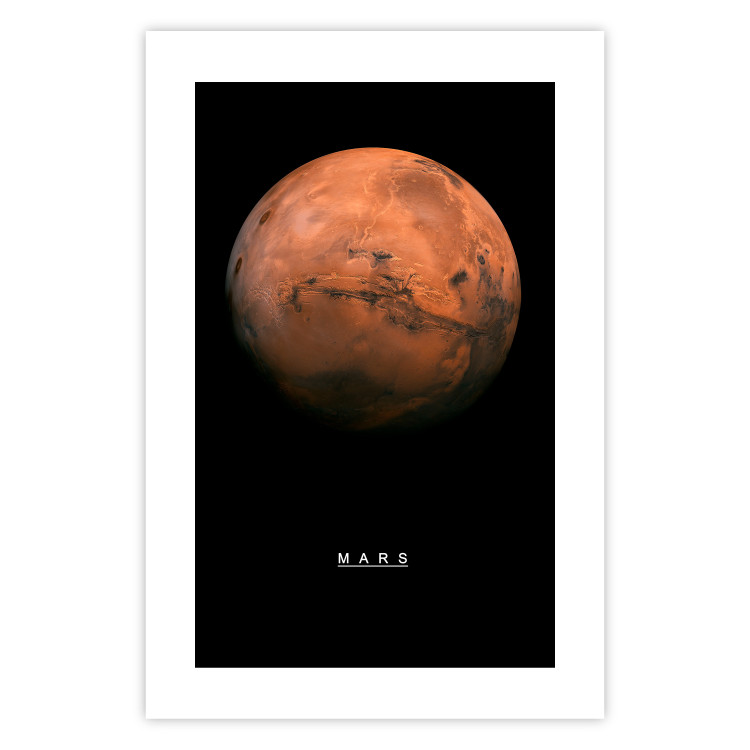 Wall Poster Mars - English text and red planet against a black space backdrop 116737 additionalImage 25