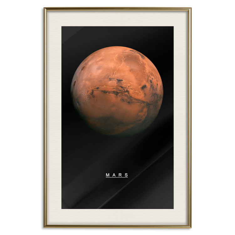 Wall Poster Mars - English text and red planet against a black space backdrop 116737 additionalImage 19