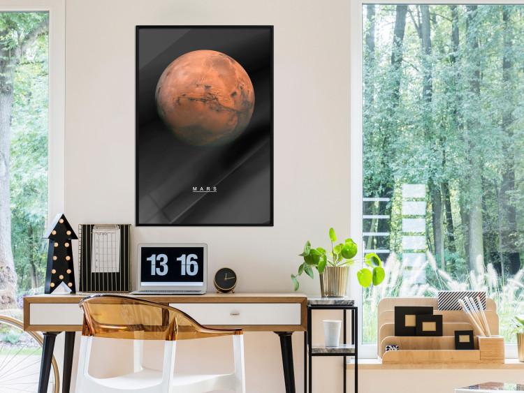 Wall Poster Mars - English text and red planet against a black space backdrop 116737 additionalImage 5