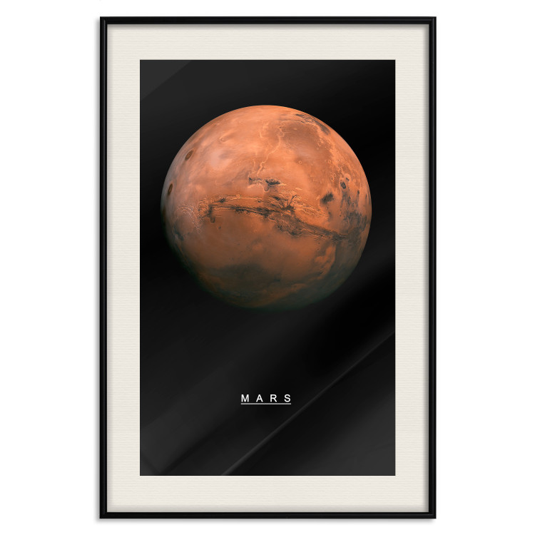Wall Poster Mars - English text and red planet against a black space backdrop 116737 additionalImage 18
